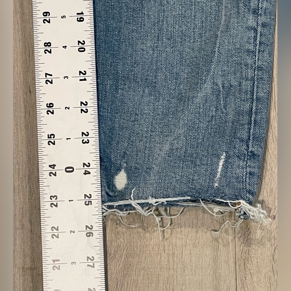 Zara The Slim Boyfriend Blue Distressed Womens Jeans size 6 never worn - Picture 5 of 9